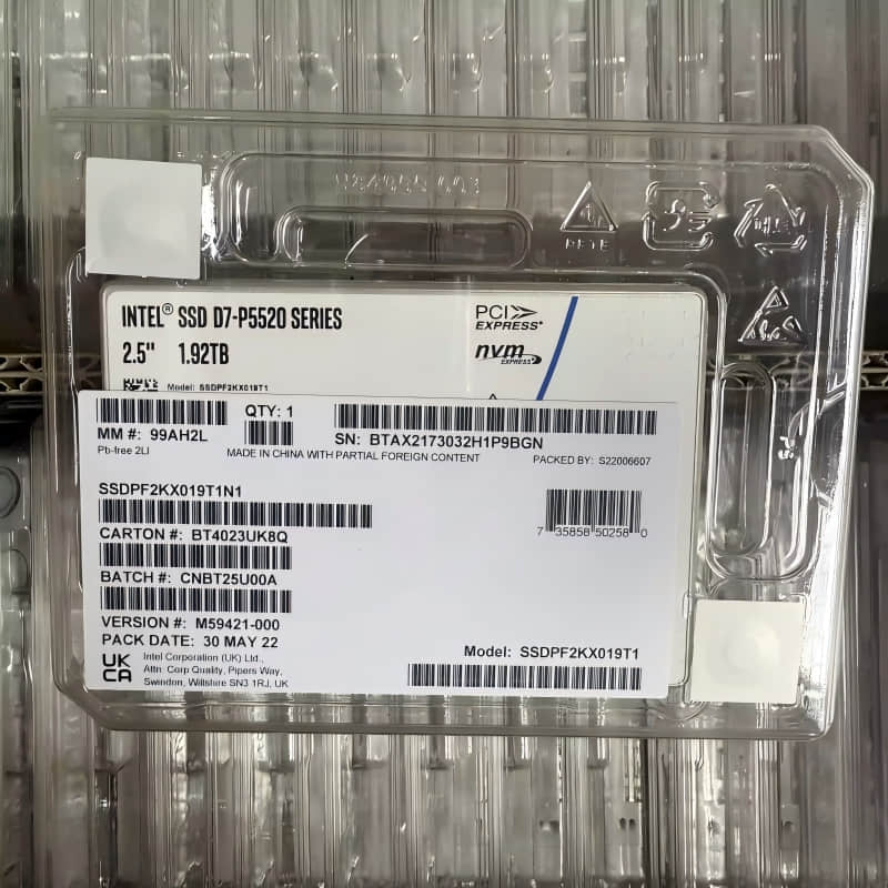  Intel SSDPF2KX019T1 P5520 1.92T U.2 NVME 4.0 SSD
